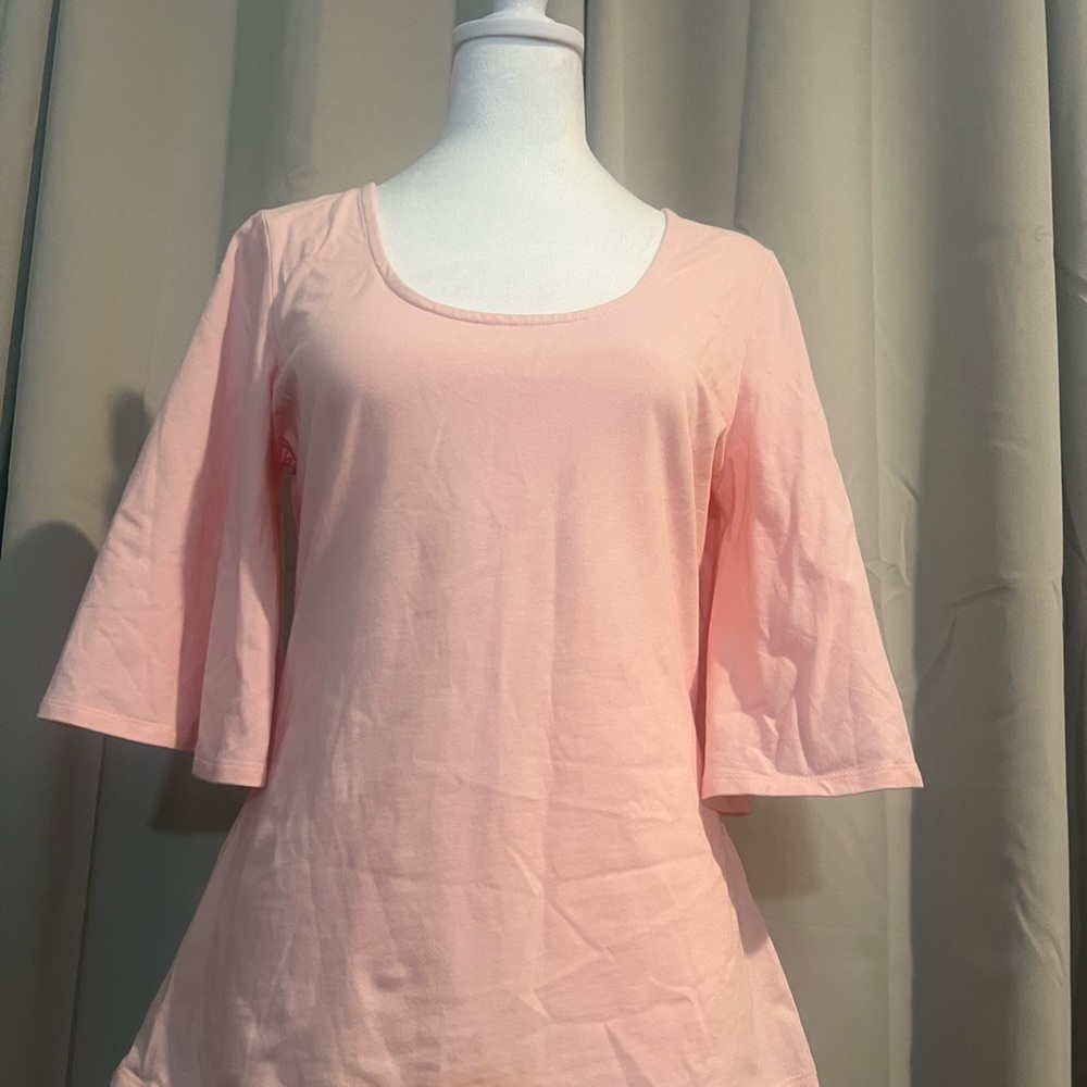 Venus 3/4 Balloon Sleeve Stretch T-shirt
